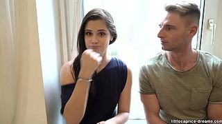 Две жгучие брюнетки устроили вечеринку и были от жарены в задницу